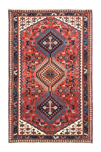 Tapis persan - Nomadic - 124 x 80 cm - rouge