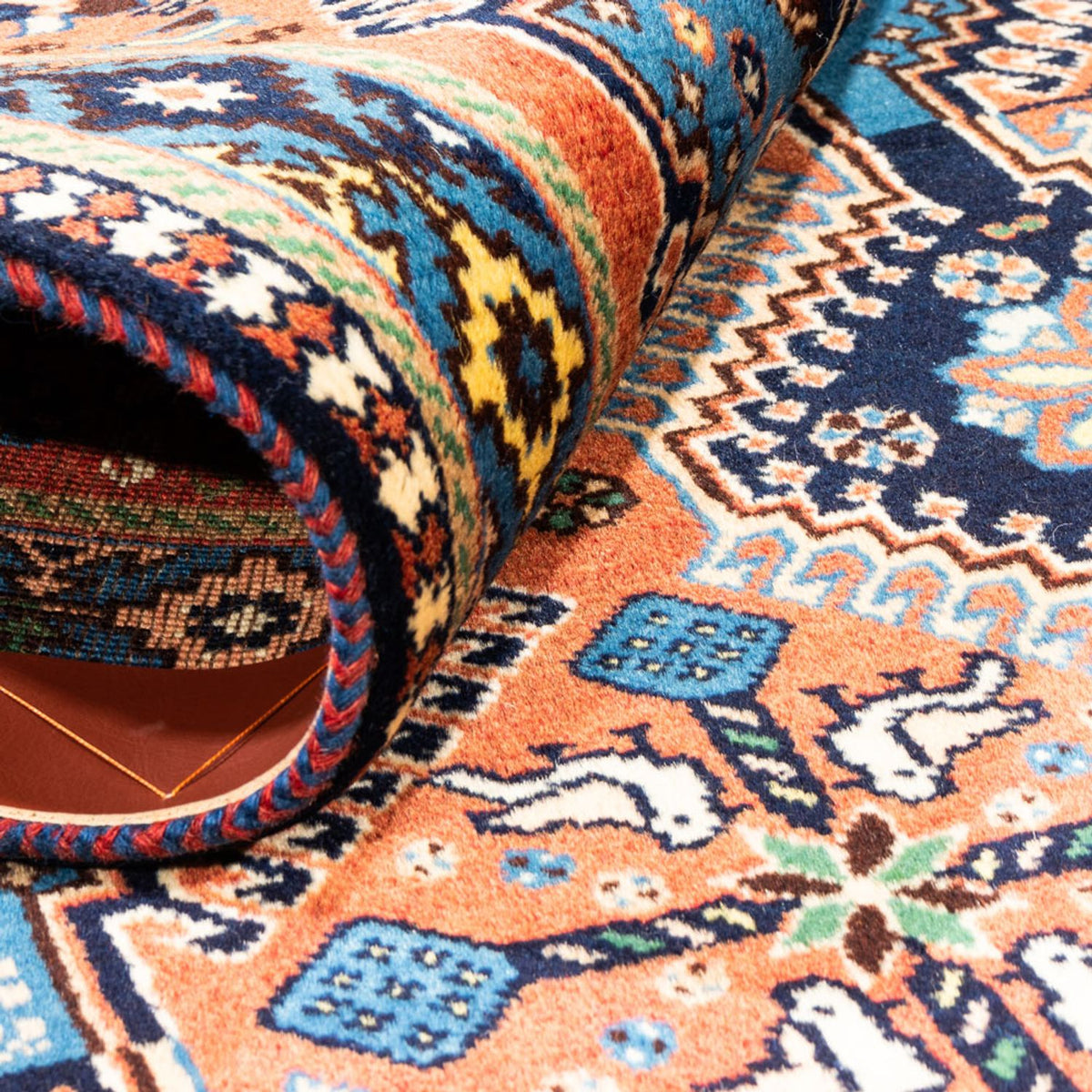 Perserteppich - Nomadic - 127 x 80 cm - rot