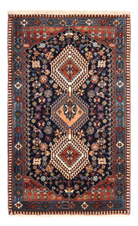 Tapis persan - Nomadic - 132 x 80 cm - bleu foncé