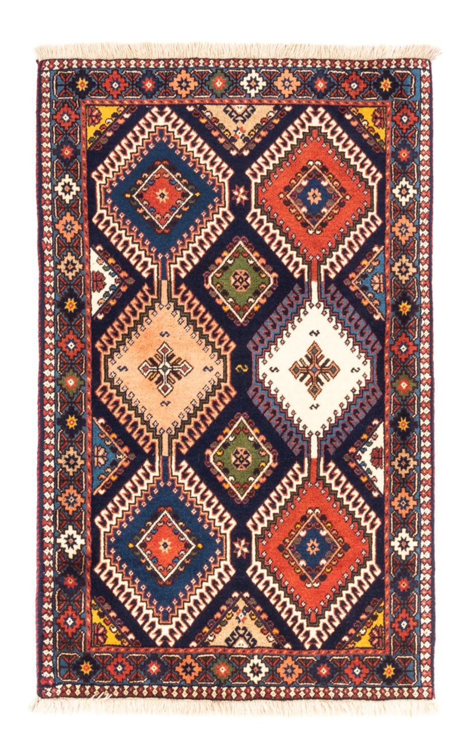 Perserteppich - Nomadic - 128 x 80 cm - mehrfarbig