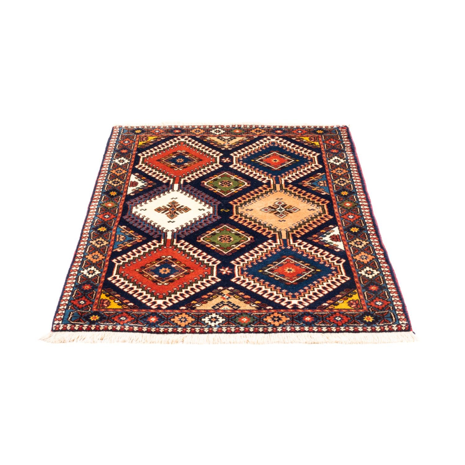 Perserteppich - Nomadic - 128 x 80 cm - mehrfarbig