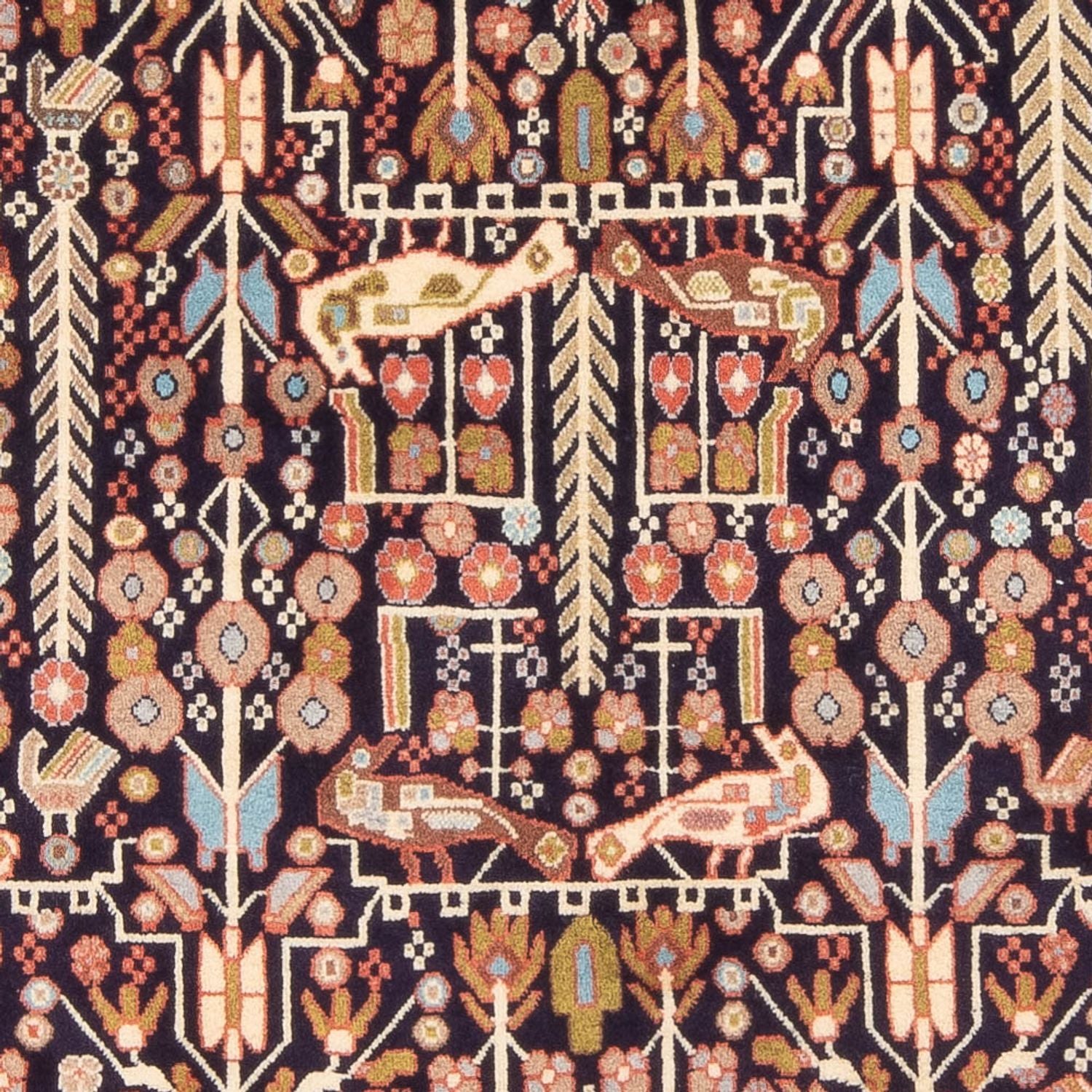 Perserteppich - Nomadic - 200 x 154 cm - dunkelblau