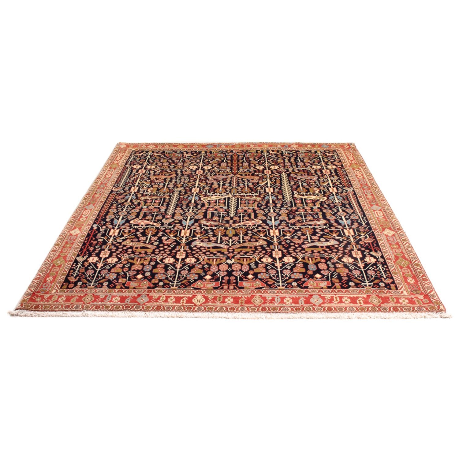 Perserteppich - Nomadic - 200 x 154 cm - dunkelblau