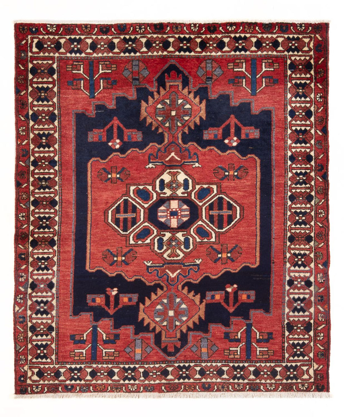 Perserteppich - Nomadic - 195 x 153 cm - rot