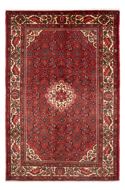Hosseinabad Teppich 138x213cm - Perserteppich - rot