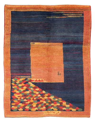Gabbeh Persisch Teppich 157x196cm - Perserteppich Wollteppich