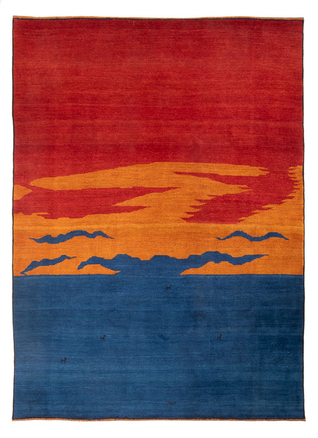 Gabbeh Teppich - Perser - 302 x 230 cm - mehrfarbig