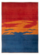 Gabbeh Teppich - Perser - 302 x 230 cm - mehrfarbig
