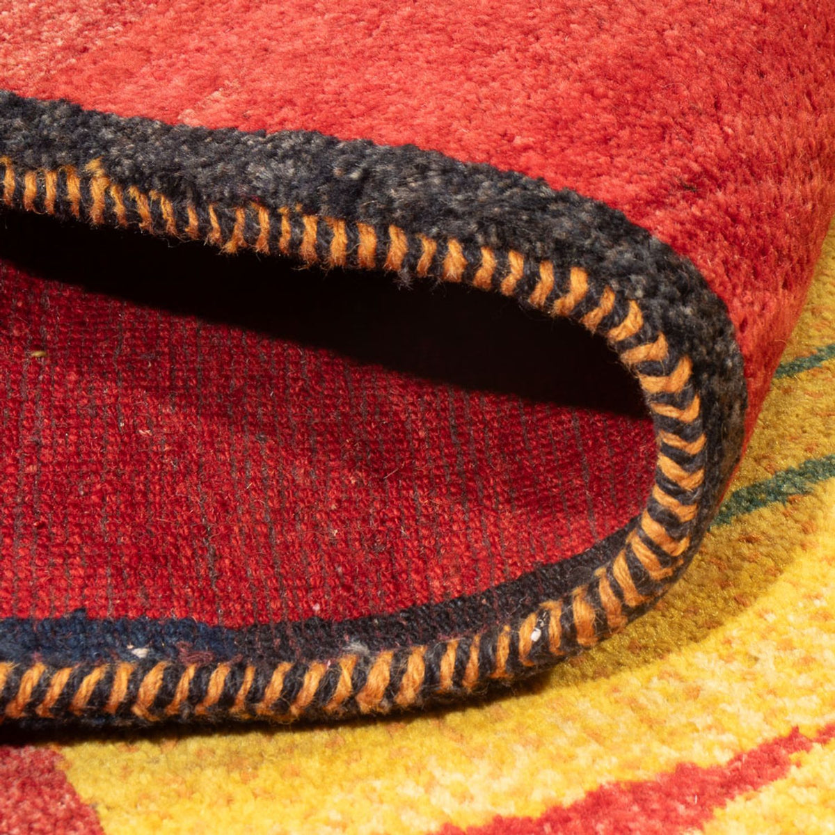 Gabbeh Teppich - Perser - 203 x 173 cm - mehrfarbig