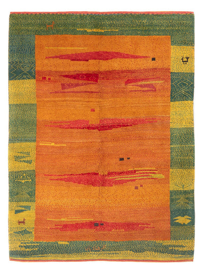 Gabbeh Persisch Teppich 173x218cm - Perserteppich Wollteppich