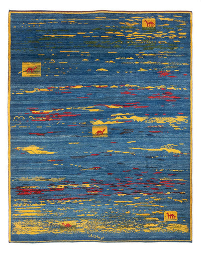 Gabbeh Persisch Teppich 214x255cm - Perserteppich Wollteppich