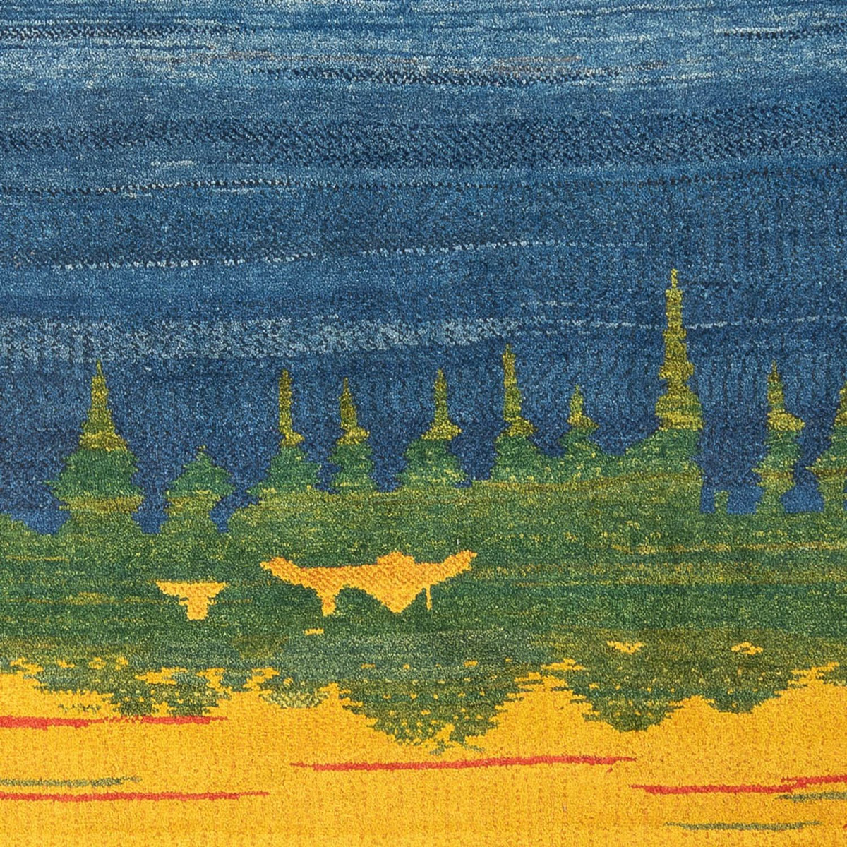 Gabbeh Teppich - Perser - 240 x 205 cm - mehrfarbig