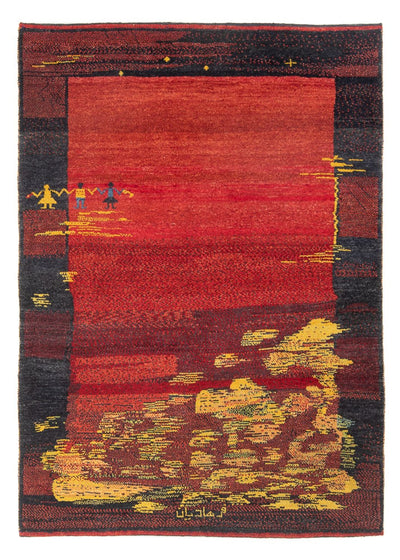 Gabbeh Persisch Teppich 127x176cm - Perserteppich Wollteppich