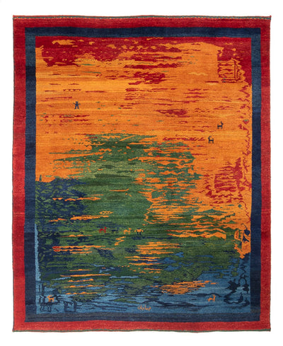 Gabbeh Persisch Teppich 198x238cm - Perserteppich Wollteppich