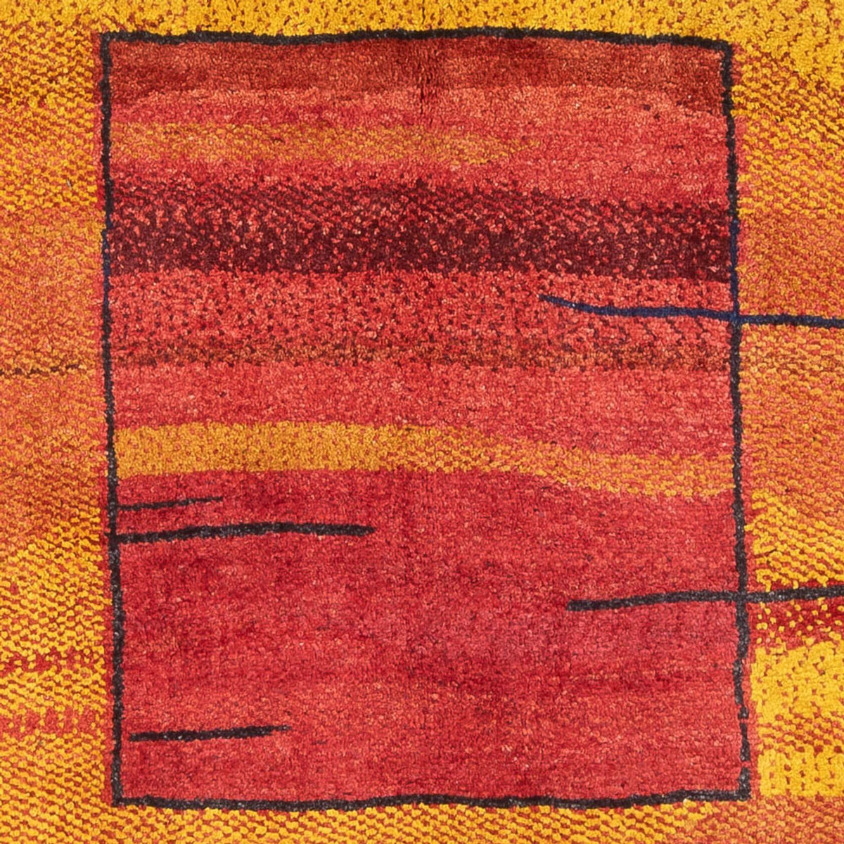 Gabbeh Teppich - Perser - 190 x 150 cm - mehrfarbig