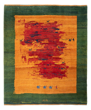 Gabbeh Teppich - Perser - 227 x 200 cm - mehrfarbig