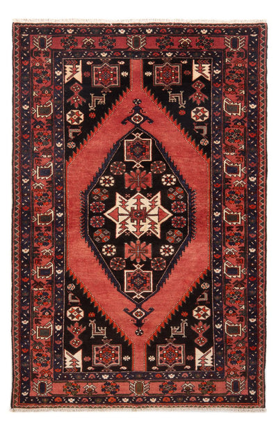 Hamadan Teppich 140x215cm - Perserteppich - orange
