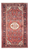Tappeto Hamadan 128x221cm - Tappeto persiano - rosso - Passatoia / Rosso / 128 x 221 cm Passatoia