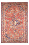 Tappeto Hamadan 126x208cm - Tappeto persiano - rosso - Rettangolo / Rosso / 126 x 208 cm Rettangolo