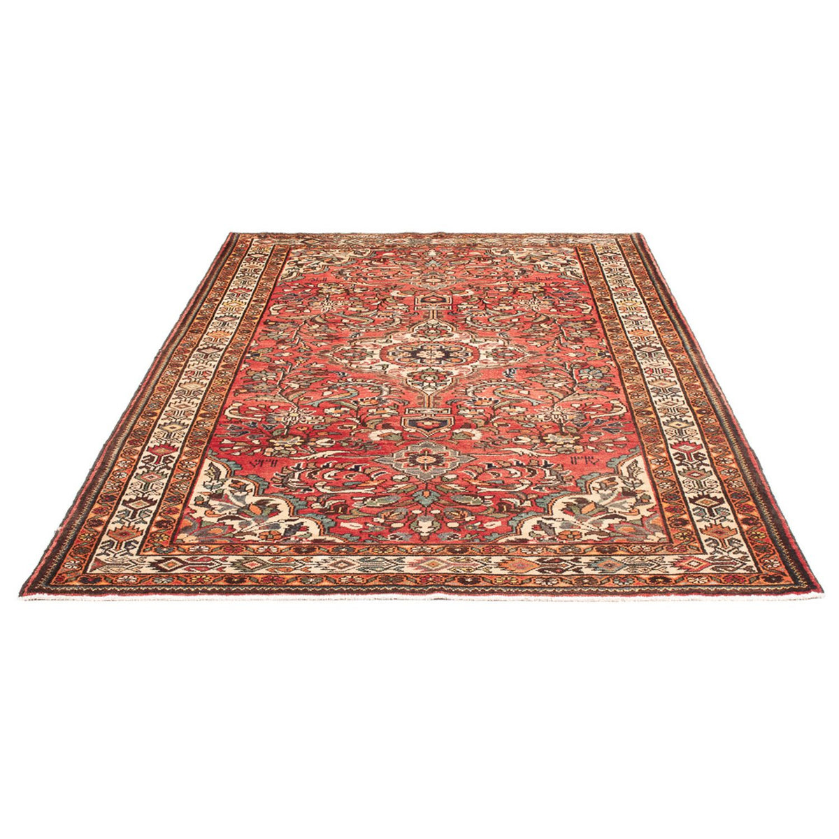 Perserteppich - Nomadic - Royal - 225 x 142 cm - rot