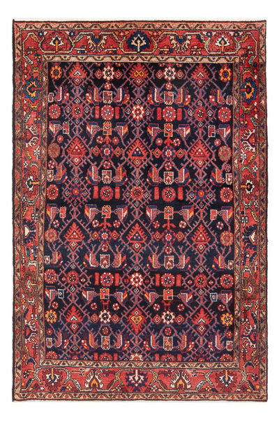 Hamadan Teppich 130x198cm - Perserteppich - dunkelblau