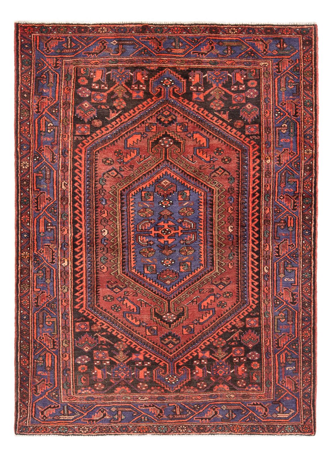 Perserteppich - Nomadic - Royal - 197 x 142 cm - rot