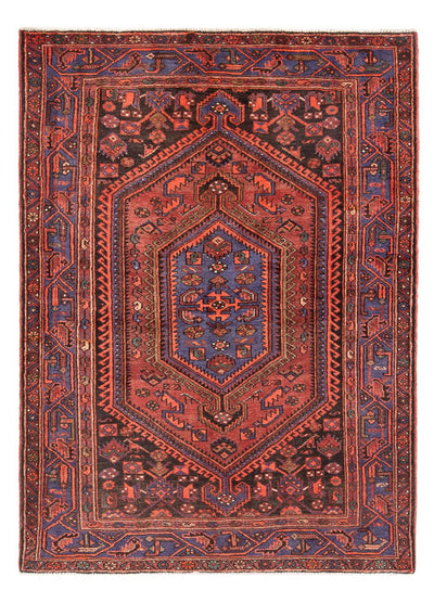 Hamadan Teppich 142x197cm - Perserteppich - rot