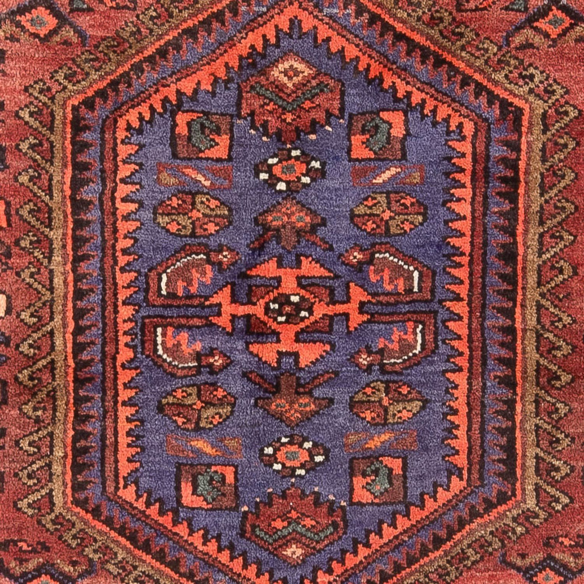Perserteppich - Nomadic - Royal - 197 x 142 cm - rot