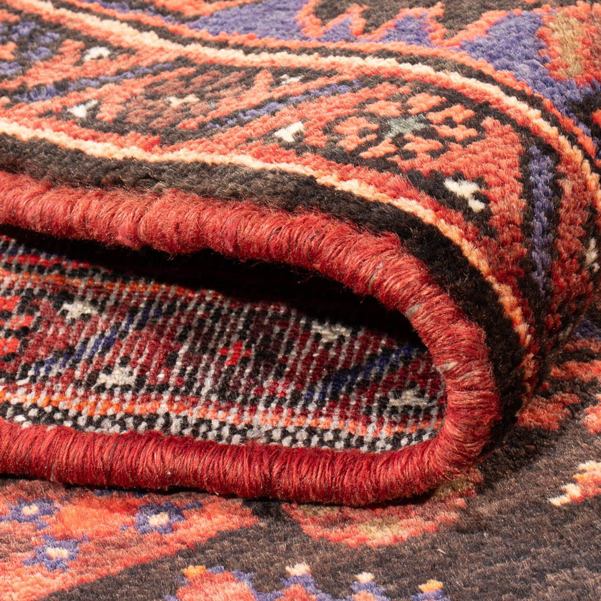 Perserteppich - Nomadic - Royal - 197 x 142 cm - rot