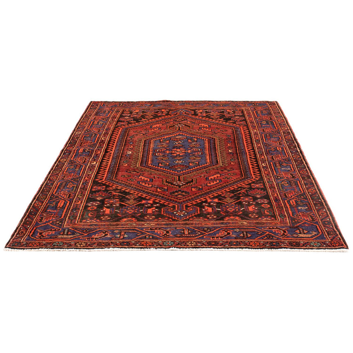Perserteppich - Nomadic - Royal - 197 x 142 cm - rot