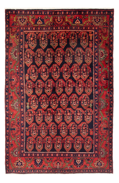 Hamadan Teppich 137x201cm - Perserteppich - dunkelblau