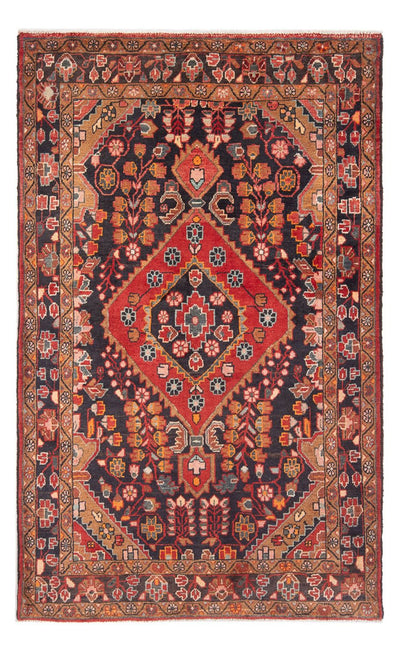 Hamadan Teppich 134x210cm - Perserteppich - dunkelblau