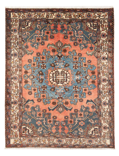 Hamadan Teppich 136x190cm - Perserteppich - orange