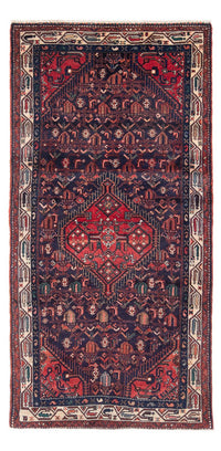 Tapis de couloir Tapis persan - Nomadic - 233 x 112 cm - bleu foncé
