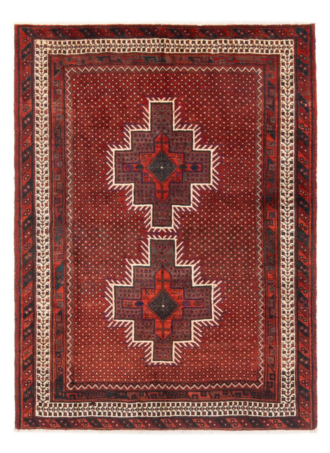 Perserteppich - Nomadic - 186 x 131 cm - rot