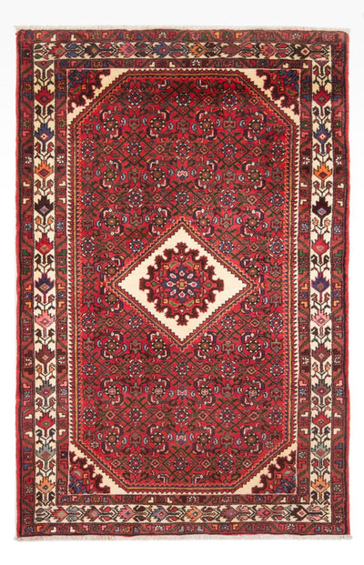 Hosseinabad Teppich 140x228cm - Perserteppich - rot