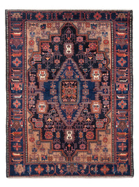 Tapis persan - Nomadic - 212 x 146 cm - bleu foncé