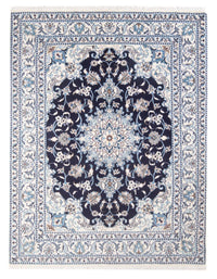 Tapis persan - Nain - Royal - 197 x 146 cm - bleu foncé