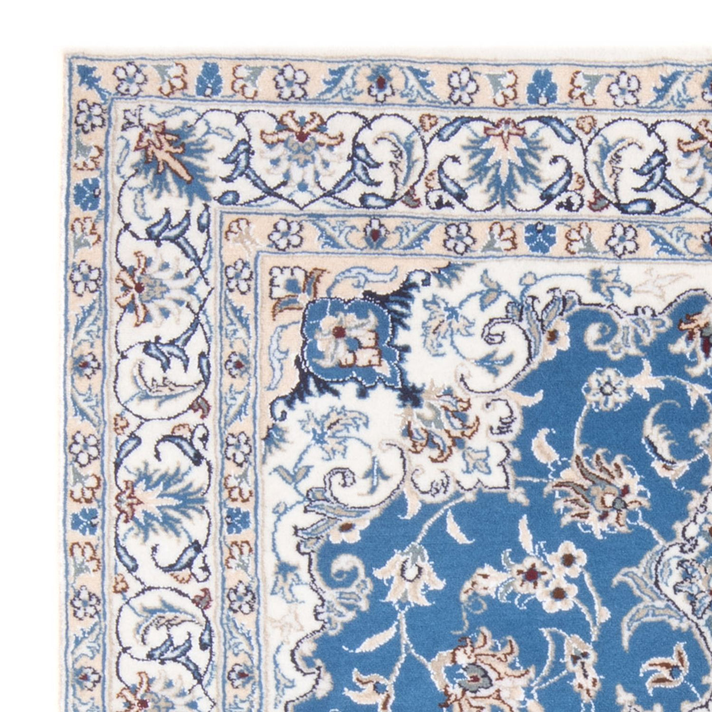 Perserteppich - Nain - Royal - 196 x 148 cm - blau
