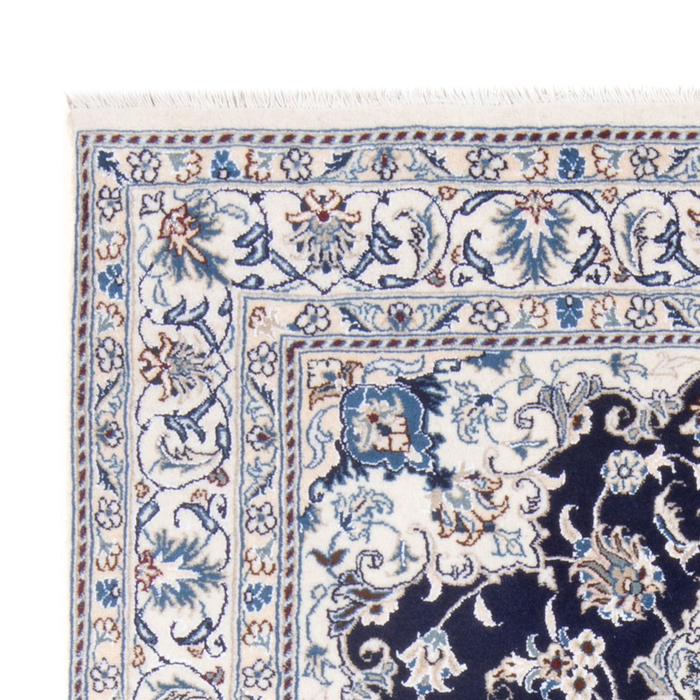 Perserteppich - Nain - Royal - 197 x 147 cm - dunkelblau