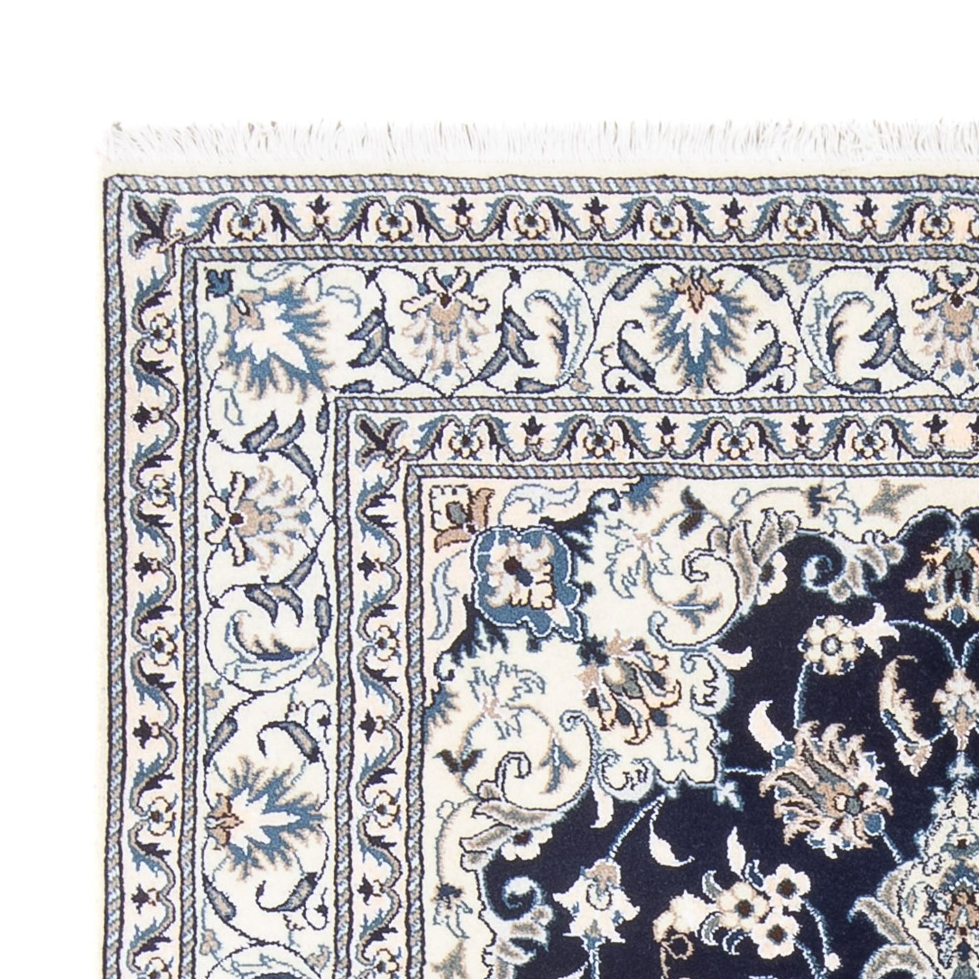 Perserteppich - Nain - Royal - 203 x 147 cm - dunkelblau