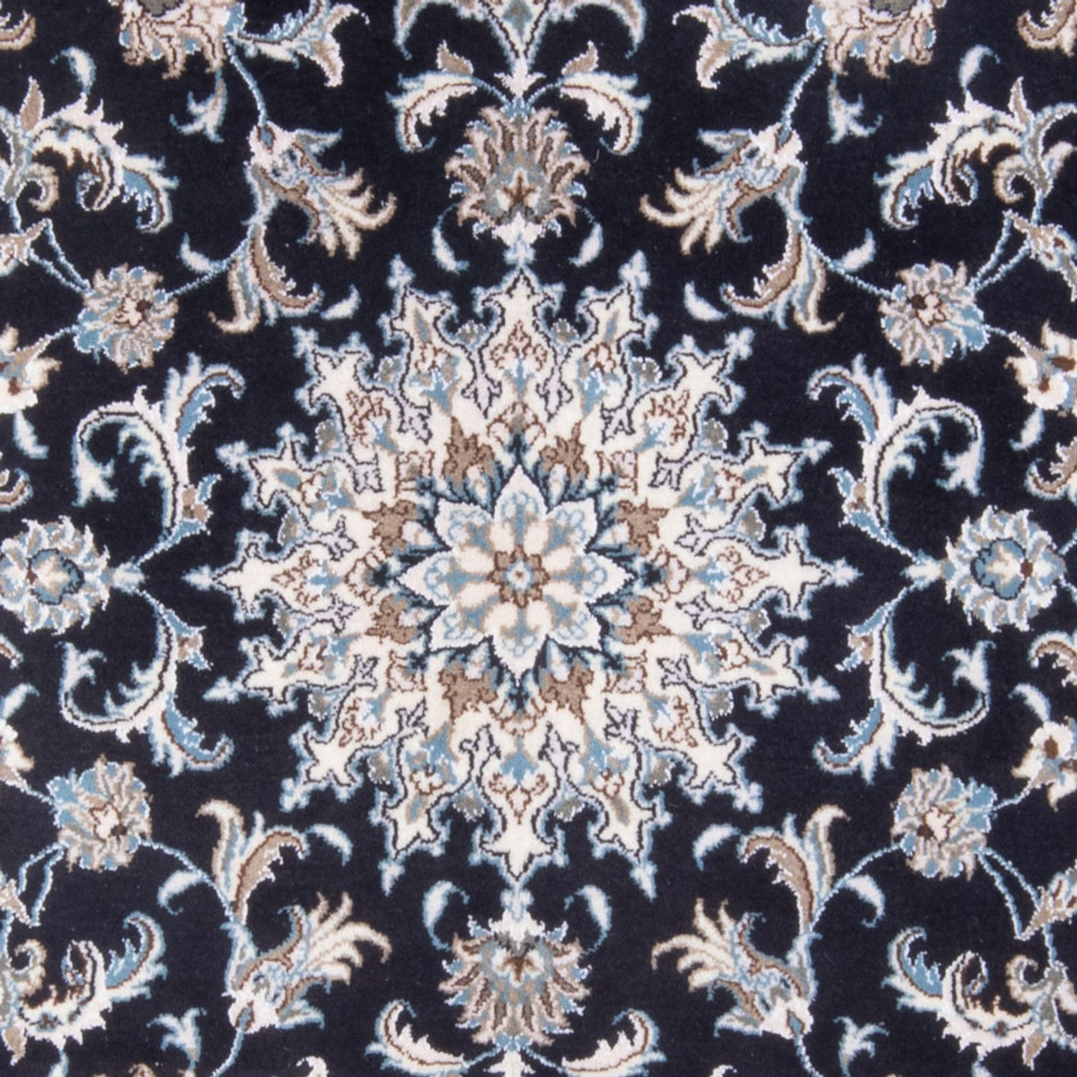 Perserteppich - Nain - Royal - 191 x 146 cm - dunkelblau