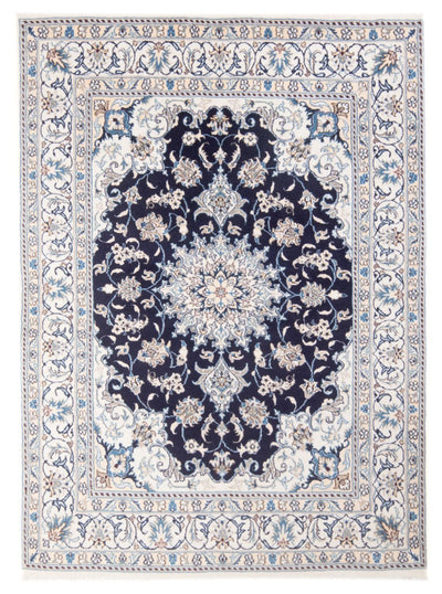 Tapis de Nain - 9La Tapis 145x200cm - Tapis persan - bleu foncé