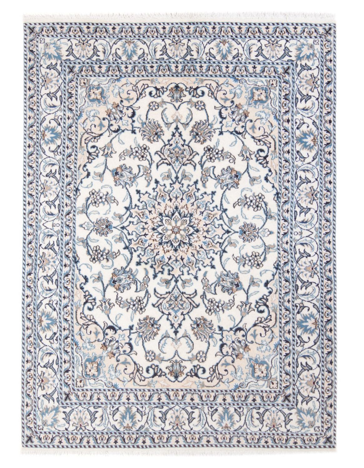 Perserteppich - Nain - Royal - 212 x 146 cm - creme