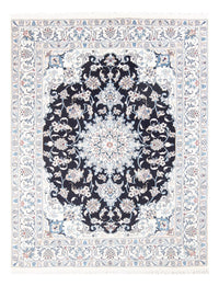 Tapis persan - Nain - Royal - 200 x 147 cm - bleu foncé