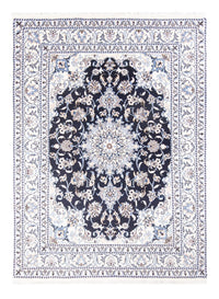 Tapis persan - Nain - Royal - 207 x 145 cm - bleu foncé