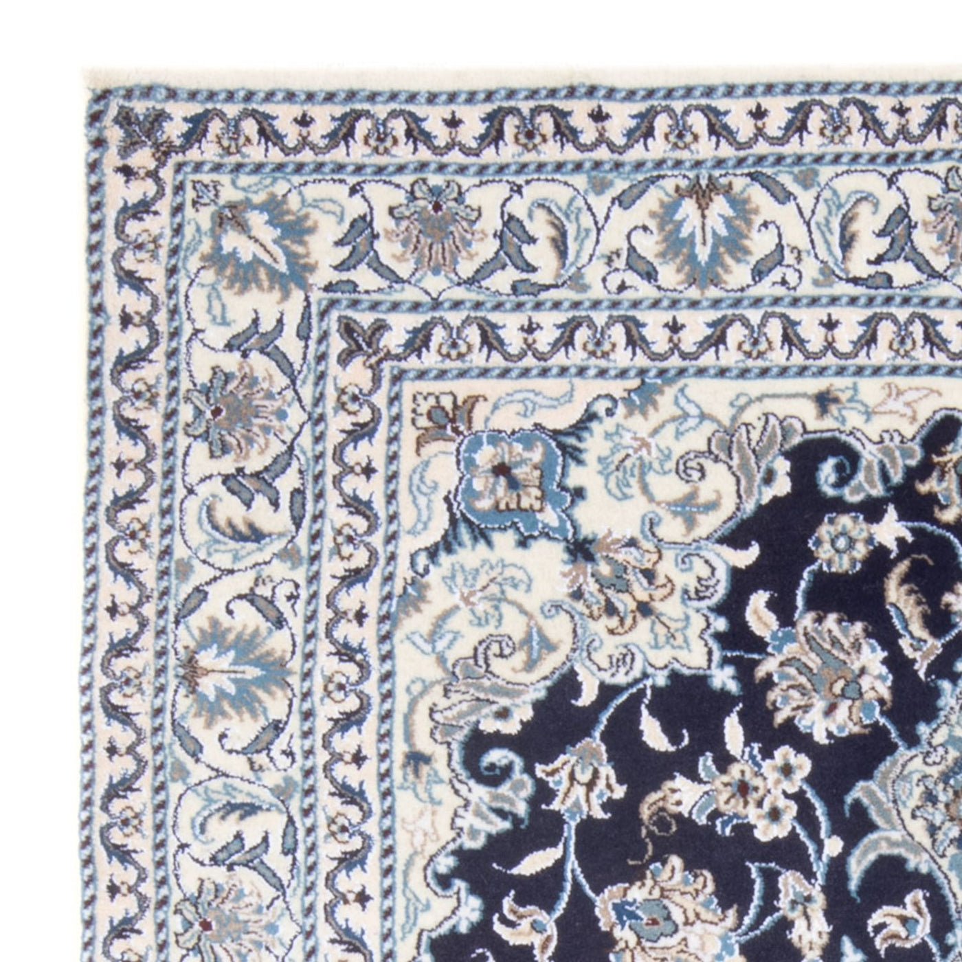 Perserteppich - Nain - Royal - 194 x 149 cm - dunkelblau