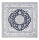 Perserteppich - Nain quadratisch  - 200 x 196 cm - dunkelblau