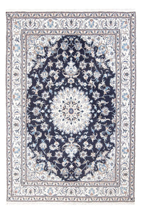 Tapis persan - Nain - 241 x 167 cm - bleu foncé