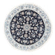 Perserteppich - Nain rund  - 150 x 150 cm - dunkelblau